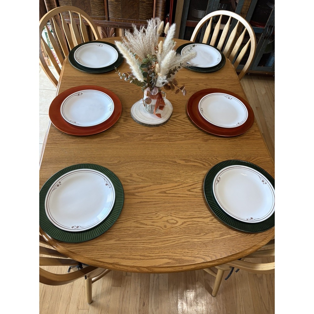 6 Corelle Melody Brown Dinner‎ Plates - 10.25"